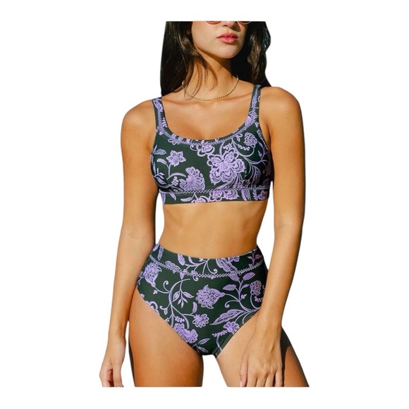 NWT-CUPSHE-WOMENS SWIMSUIT-HIGH WAIST-SIZE MEDIUM - Picture 1 of 13